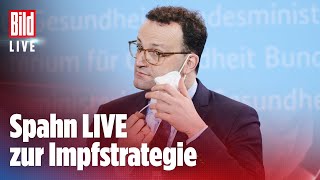 🔴Gesundheitsminister Spahn LIVE So läuft die deutsche Impfstrategie [upl. by Velvet]