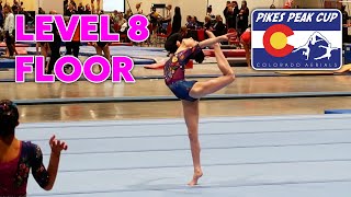 Emersyn Level 8 Floor Routine at Pikes Peak Cup 2024  Colorado Aerials [upl. by Esinyl]