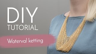 Sieraden maken met Kralenwinkel Online  Waterval ketting [upl. by Grimonia]