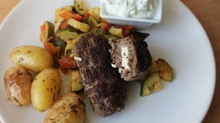 Bifteki Selber Machen Rezept  Homemade Bifteki Recipe  ENG SUBS [upl. by Ecilahc]