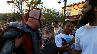 FRIGHT FEST The Arrival at Six Flags Fiesta Texas  Opening Night 2017 [upl. by Enamrahc640]