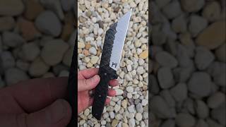 Seax EDC for Midgard Entertainment 80CRV2 carbon steel with G10 handle custom handmade bushcraft [upl. by Philomena]