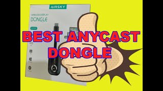 How to Setup and Connect Anycast AIRSKY Dongle Mirroring to Your Android PhoneMIRACAST AIRPLAY [upl. by Aivatahs]