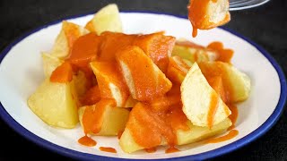 LAS PATATAS BRAVAS MÁS FAMOSAS DE MADRID  Con su salsa secreta [upl. by Bigford]