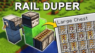 Rail Duplicator Farm in Minecraft 121 Tutorial [upl. by Legnaesoj783]