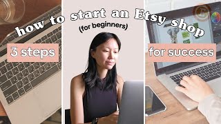 How To Start An Etsy Shop For Beginners in 2024 3 steps for success [upl. by Ardiekal]