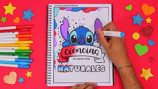 Cómo hacer una PORTADA BONITA de STITCH  REGRESO A CLASES portadasbonitas regresoaclases stitch [upl. by Metzgar]