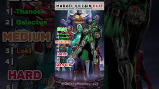 Guess the MARVEL VILLAIN Challenge trivia quiz quizzymonkey [upl. by Borroff]