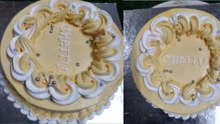 mango 🥭 cake design very easy way hilightfollowviral video [upl. by Neomah188]