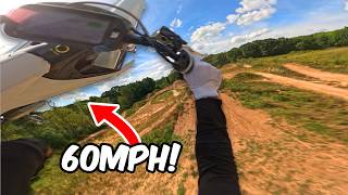 MASSIVE Jumps on Stark VARG Electric Dirt Bike 60MPH [upl. by Nylyrehc148]