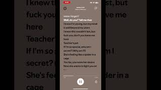 Teachers pet by MelanieMartinez spotify spotifyapp melaniemartinezlyrics lyrics [upl. by Zile]