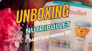 UNBOXING THE NUTRIBULLET BABY FOOD MADE WITH LOVE COMPLETE SET [upl. by Ailyn]