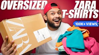 5 Best ZARA Oversized TShirts For Men  Zara Haul Review 2023  ONE CHANCE [upl. by Atima]