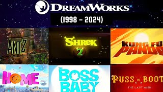 All DreamWorks Animation Movies Title Cards 1998  2024  THE ANIFAN [upl. by Nagram]