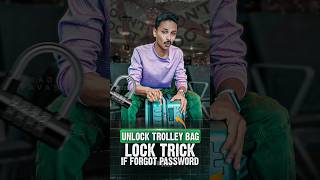 Unlock Trolley Bag Lock 🔓  If FORGOT PASSWORD 😔 [upl. by Antonie]