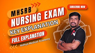 MHSRB Nursing Officer Exam 2024  Key Paper Explanation  Expert Analysis by NG Naik Sir  Nidhya [upl. by Nedmac141]