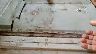 57 Chevy floor Patch panels Fitting and Welding [upl. by Justine]