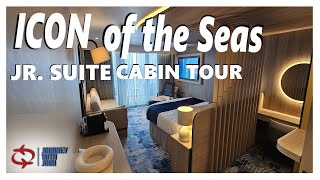 ICON of the Seas Jr Suite Cabin Tour 10550 [upl. by Anyar]