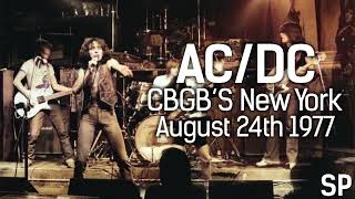 ACDC  August 24th 1977  New York CBGBs Remaster [upl. by Annaek942]