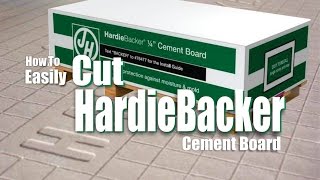 How to Easily Cut Hardiebacker Cement Board DIY [upl. by Fern621]