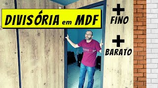 CRB206  Parede Divisória em MDF de 6 mm bem mais barato [upl. by Gerianne189]