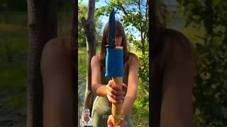 Camping gear outdoor chef life knife 🌿 bushcraft survival outdoors shorts lifehack tiktok [upl. by Aissej354]