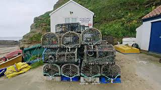 Staithes Walk 4K  Staithes North Yorkshire  Staithes England UK Walking Tour [upl. by Ecnadnac413]