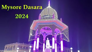 Mysore Dasara Lighting 2024Awesome experience on day 1 of lightingMysore dasara day 110 [upl. by Gilberta688]