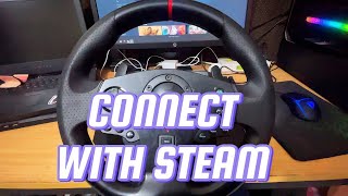 How To Connect PXN Steering Wheel with Steam Tutorial [upl. by Sileray]