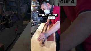 Jour 4  Stage lutherie guitare woodworking luthier guitarbuilder guitar [upl. by Treblig]