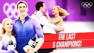 Pairs Figure Skating ⛸ Last 5 Champions 🥇 [upl. by Ainyt391]