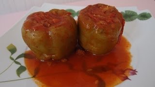 Recette du poivron farcie à la viande hachée BIBER Dolmasi [upl. by Toombs]