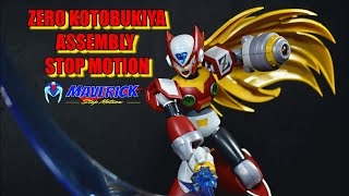 MEGAMAN X ZERO KOTOBUKIYA  STOP MOTION ASSEMBLY  stopmotion megamanx review [upl. by Sibylle]