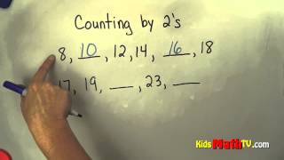 Counting by Twos Video Lesson For Children [upl. by Ynolem652]