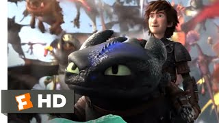 How to Train Your Dragon 2  Toothless Fights Back Scene  Fandango Family [upl. by Geibel]