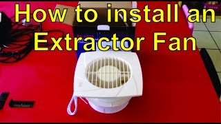 How to install an extractor fan in a ceiling [upl. by Roe]