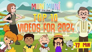 MUNI MUNI TV PH TOP 10 VIDEOS FOR 2024  Filipino Folk Songs and Nursery Rhymes [upl. by Mongeau]