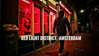 Amsterdam Late Night Walk Visit the Red Light District  4k  3D Sound [upl. by Ballinger]