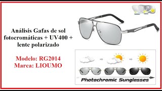 Gafas de sol fotocromaticas  UV400 lente polarizado marca LIOUMO [upl. by Polard973]