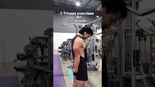 Triceps exercises that help me grow gym motivation [upl. by Eatton]