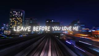 Marshmello x Jonas Brothers  Leave Before You Love Me Lyric Video [upl. by Tirb]