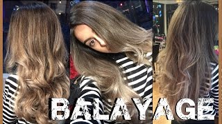 Watch me get ASH BLONDE BALAYAGE OMBRE  Emilie Maggie [upl. by Sitrik]