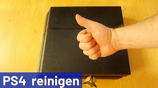 PS4 Lüfter Kühler und Festplatte reinigen  entstauben [upl. by Binnings]