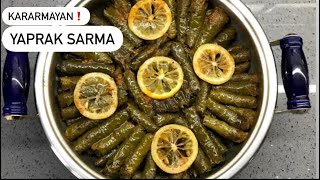 KARARMAYAN✅ ALTIN SARISI YAPRAK SARMA NASIL MI YAPILIR İşte Detaylar [upl. by Rosalinda861]