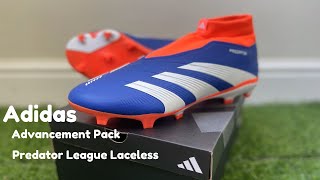 Adidas Predator League Laceless FG Football Boots  On Feet  Advancement Pack [upl. by Seadon]