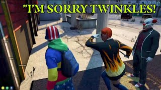 Chatterbox set up Twinkles and made him mad  Clown code broken  NOPIXEL 40 GTA RP [upl. by Oicirtap]