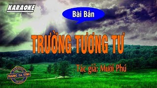 Karaoke Trường Tương Tư 12 câu [upl. by Broddy]