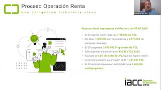 Webinar Operación Renta 2024 con Gonzalo Araya [upl. by Mannie471]