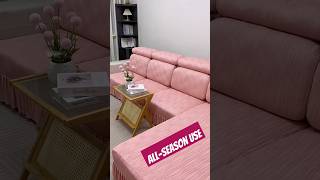 GameChanging Sofa Cover Perfect Fit AllSeason Use dormdecordiaries sofacover elasticcover [upl. by Okihcim261]