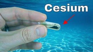 Opening a Vial of Cesium Underwater [upl. by Einimod]